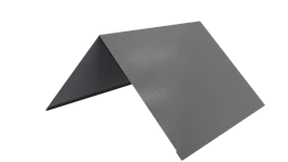 Конёк простой 150x150x2000 мм, 9006 бело-алюминиевый глянцевый