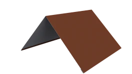 Конёк простой 150x150x2000 мм, 8004 медно-коричневый глянцевый