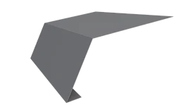 Планка карнизная 100x65x2000 мм, 7040 серое окно глянцевый