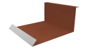 Планка примыкания нижняя 100x200x2000 мм, 8004 медно-коричневый глянцевый