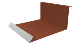 Планка примыкания нижняя 100x200x2000 мм, 8004 медно-коричневый глянцевый