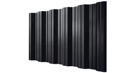 Профнастил НС35 1060/1000x0,65 мм, 9005 черный янтарь глянцевый