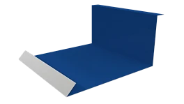 Планка примыкания нижняя 100x200x2000 мм, 5005 сигнальный синий глянцевый