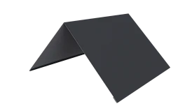 Конёк простой 150x150x2000 мм, 7024 графитовый серый стальной бархат