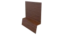 Планка стартовая фальц 135x30x55 мм, Золотой орех 3D