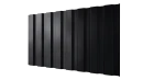 Профнастил С20A 1150/1100x0,3 мм, 9005 черный янтарь глянцевый