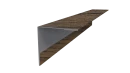 Планка угла наружного 30x30x2000 мм, Дуб Сантана 3D