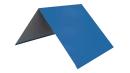 Конёк простой 190x190x2000 мм, 5015 небесно-синий глянцевый