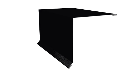 Планка торцевая 120x95x2000 мм, 9005 черный янтарь глянцевый