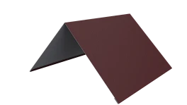 Конёк простой 150x150x2000 мм, 3005 винно-красный матовый