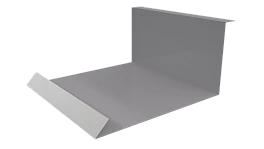 Планка примыкания нижняя 100x200x2000 мм, 7004 сигнальный серый глянцевый