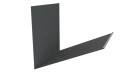 Планка примыкания верхняя к трубе фальц 250x210 мм, цинк