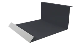 Планка примыкания нижняя 100x200x2000 мм, 7024 графитовый серый глянцевый