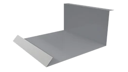 Планка примыкания нижняя 100x200x2000 мм, 7040 серое окно глянцевый