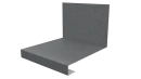Планка примыкания нижняя к трубе фальц 140x200 мм, цинк