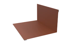Планка примыкания верхняя 100x150x2000 мм, 8004 медно-коричневый матовый