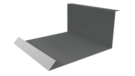Планка примыкания нижняя 100x200x2000 мм, 7005 мышино-серый глянцевый