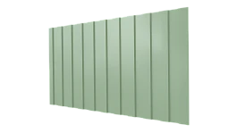 Профнастил С8 1200/1150x0,65 мм, 6019 бело-зеленый глянцевый