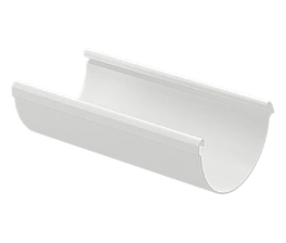 Желоб водосточный 120x3000 мм, 9003 пломбир