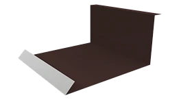 Планка примыкания нижняя 100x200x2000 мм, 8017 шоколадно-коричневый глянцевый