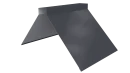 Конёк фигурный 190x190x2000 мм, 7024 графитовый серый глянцевый
