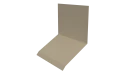 Планка примыкания верхняя к стене фальц 150x130x20 мм, 1015 св. слоновая кость глянцевый