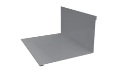Планка примыкания верхняя 100x150x2000 мм, 7040 серое окно глянцевый