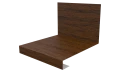 Планка примыкания нижняя к трубе фальц 140x200 мм, Дуб Локарно 3D