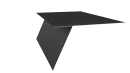 Планка карнизная фальц 130x80 мм, Картэн тёмный