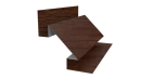 Планка угла внутреннего сложная Блок-хаус 110x2000 мм, Дуб Кельтик 3D