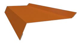 Планка примыкания в штробу 20x60x10 мм, 2011 насыщенный оранжевый глянцевый