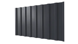 Профнастил С20B 1150/1100x0,45 мм, 7024 графитовый серый глянцевый