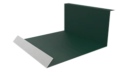 Планка примыкания нижняя 100x200x2000 мм, 6005 зеленый мох матовый
