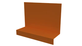 Примыкание боковое фальц 25x65x130 мм, 2011 насыщенный оранжевый глянцевый