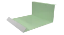 Планка примыкания нижняя 100x200x2000 мм, 6019 бело-зеленый глянцевый