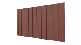 Профнастил С8 1200/1150x0,5 мм, 8004 медно-коричневый матовый