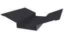 Планка ендовы верхняя 76x76x2000 мм, 7024 графитовый серый глянцевый