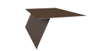 Планка карнизная фальц 130x80 мм, Дуб Сантана 3D