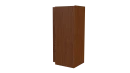 Планка угла наружного сложная Блок-хаус 110x110x2000 мм, Золотой орех 3D