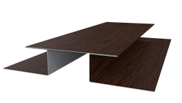 Планка стыковочная сложная 75x2000 мм, Античный дуб 3D