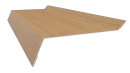 Планка примыкания в штробу 20x60x10 мм, Орех 3D