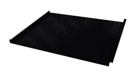 Фальцевая кровля 562/550x0,65 мм, 9005 черный янтарь глянцевый