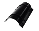 Конёк круглый R110x2000 мм, 9005 черный янтарь глянцевый
