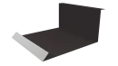 Планка примыкания нижняя 100x200x2000 мм, 8019 серо-коричневый глянцевый