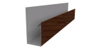 Планка П-образная 30x20x2000 мм, Дуб Кельтик 3D