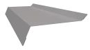 Планка примыкания в штробу 20x60x10 мм, 7047 телегрей 4 глянцевый