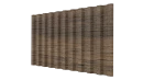 Профнастил С21 1051/1000х0,45 мм, Дуб Сантана 3D