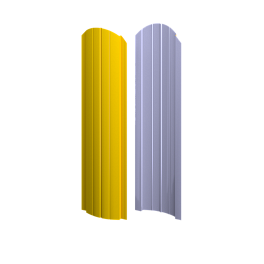 Штакетник Европланка Престиж 131x0,4 мм, 1018 цинково-желтый глянцевый